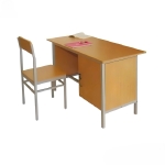 Bàn Ghế Giáo Viên Có Tủ Gỗ Công Nghiệp Huỳnh Gia - BGHS33