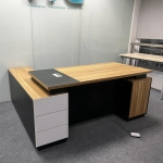 Bàn Giám Đốc Kèm Hộc Tủ Gỗ MDF - BGĐ62