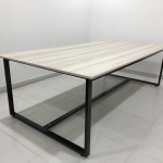 Bàn Họp Văn Phòng Chân Sắt Trơn 2m4 x 1m2 - BH14
