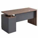 Bàn Làm Việc Gỗ MDF Liền Hộc Tủ Tối Giản - BG86