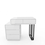 Bàn Trang Điểm Mini Chân Sắt Sơn Tĩnh Điện Cho Phòng Ngủ - BTD36