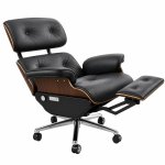 Ghế Giám Đốc Eames Ngả Lưng Kèm Gác Chân Da Cao Cấp - GGĐ61