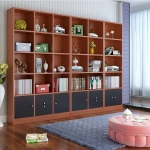 Hệ Kệ Trang Trí Phòng Khách Thiết Kế Ô Vuông Nghệ Thuật - THS375
