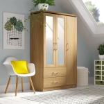 Tủ Quần Áo Bằng Gỗ Công Nghiệp Cánh Gương - TQA3