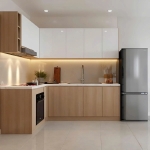 Tủ Bếp Gỗ MDF Chống Ẩm Giá Rẻ - TB37
