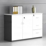 Tủ Tài Liệu Gỗ Thấp Ngăn Kéo Hiện Đại 1m2 - THS33
