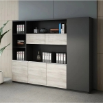 Tủ Hồ Sơ Thiết Kế Cánh Lửng Kết Hợp Khoang Trưng Bày - THS338