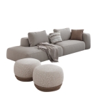 Ghế Sofa Băng Vải Xám Thanh Lịch - SF29