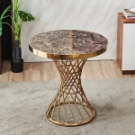 Bàn Trà Sofa Chân Xoắn Mạ Vàng - BT18
