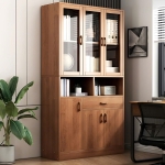 Tủ Văn Phòng 3 Cánh Kính Hiện Đại - THS275
