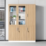 Tủ Văn Phòng 2 Cánh Kính 1 Cánh Gỗ - THS81