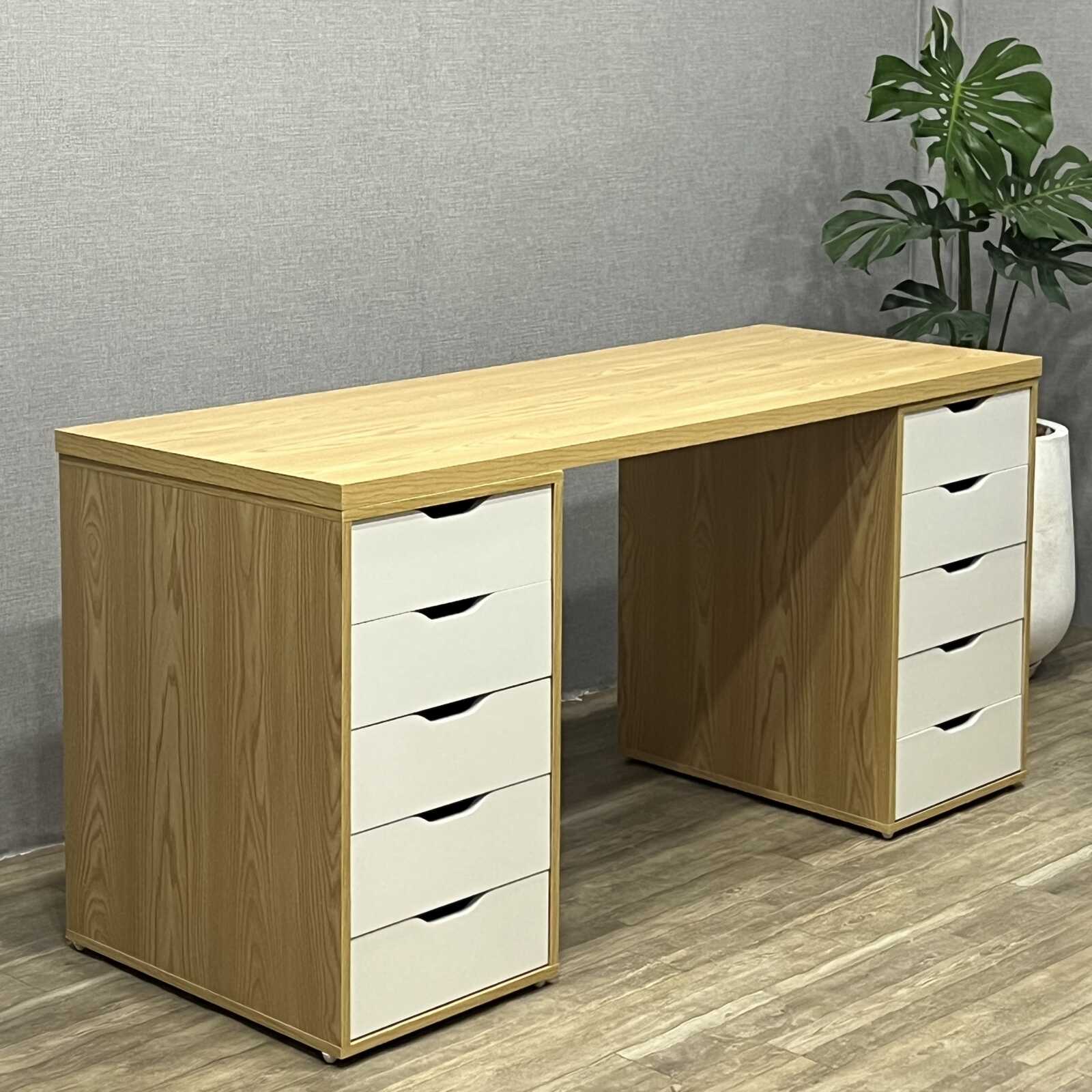 Bàn Làm Việc IKEA 2 Hộc 5 Ngăn Tiện Lợi - IK1