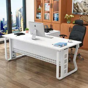 Bàn Giám Đốc Chữ L Chân Sắt Thiết Kế Tối Giản - BGD149