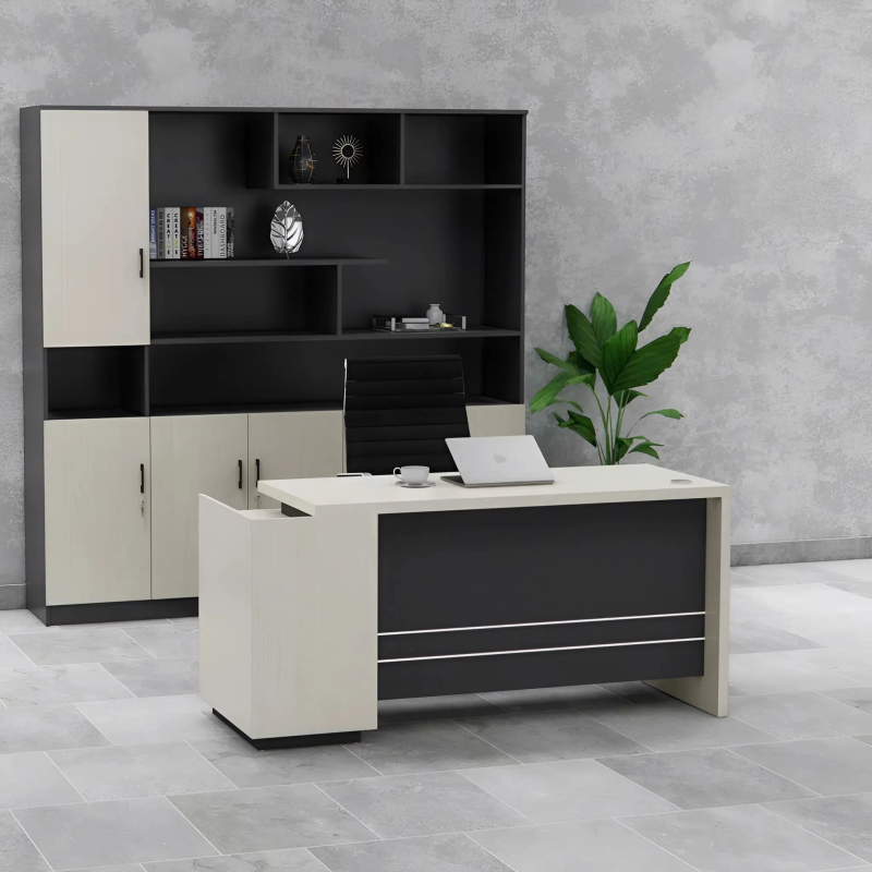 Bàn Giám Đốc Gỗ Phong Cách Tối Giản Hiện Đại - BGD129