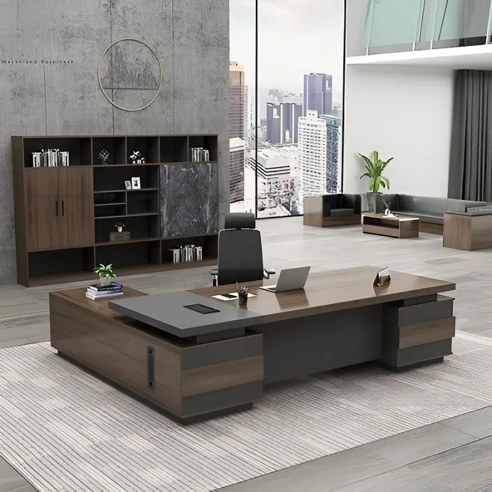 Bàn Giám Đốc Tích Hợp Tủ Phụ Và Hộc Ngăn Kéo Đa Năng - BGD180