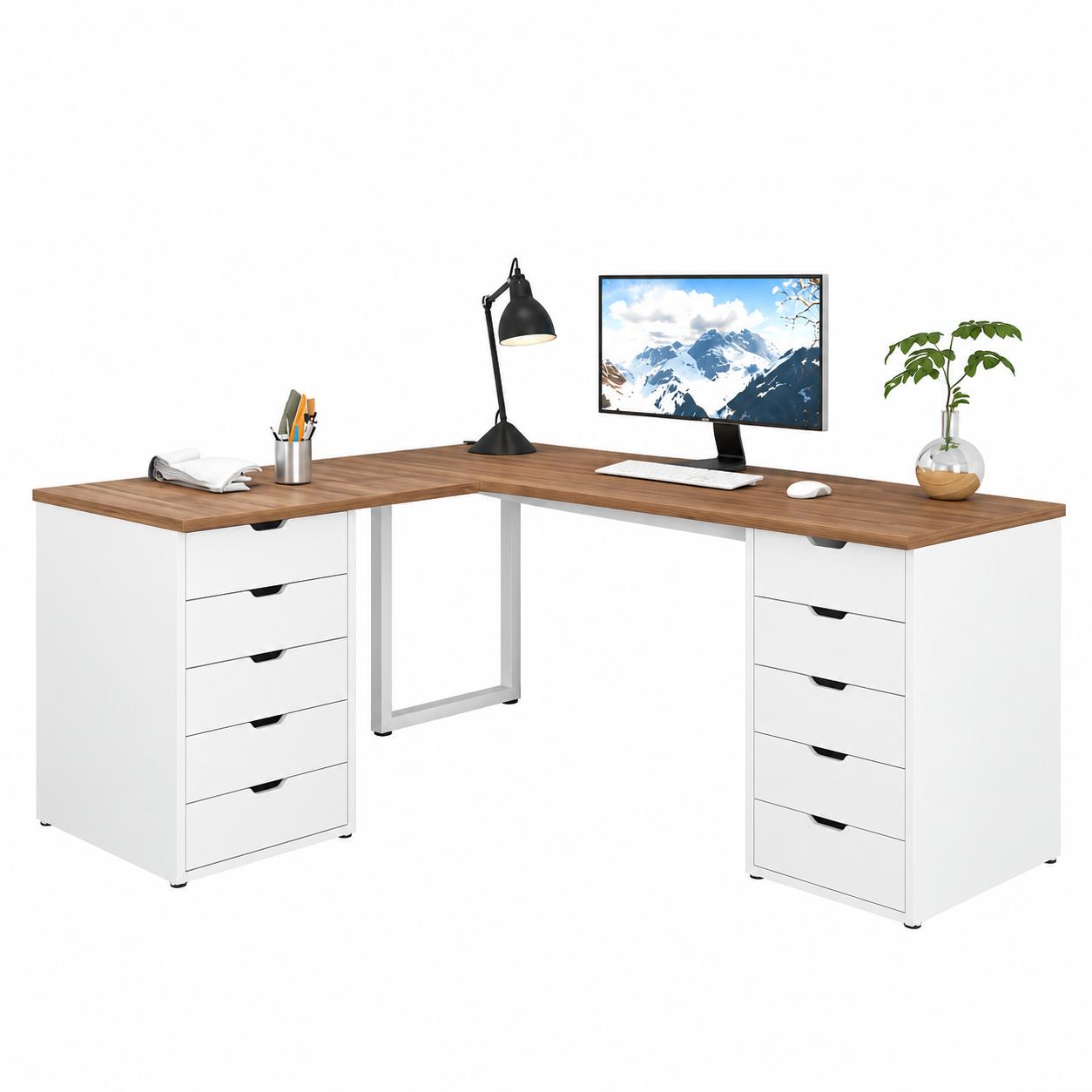 Bàn IKEA Góc L 2 Hộc - IK6