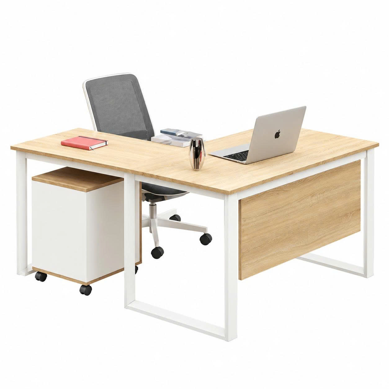 Bàn Làm Việc Chữ L Chân Sắt Hiện Đại - BLV140