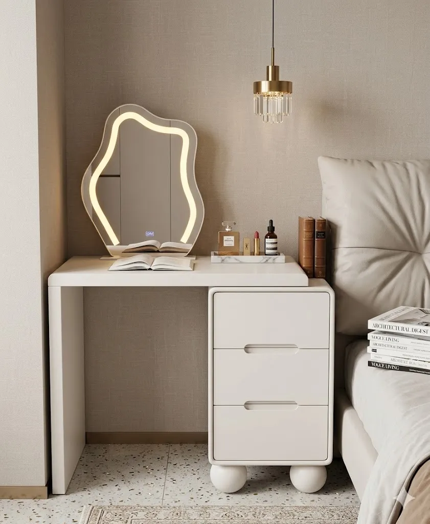 Bàn Trang Điểm Nhỏ Gọn Kèm Tủ 3 Ngăn Hiện Đại - BTD21