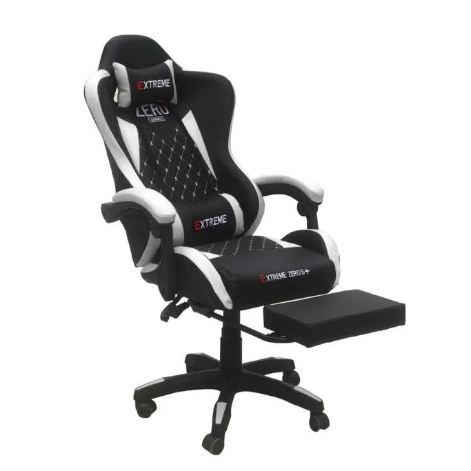 Ghế Gaming Extreme Zero S Gác Chân Êm Ái (White – Black) - GM13