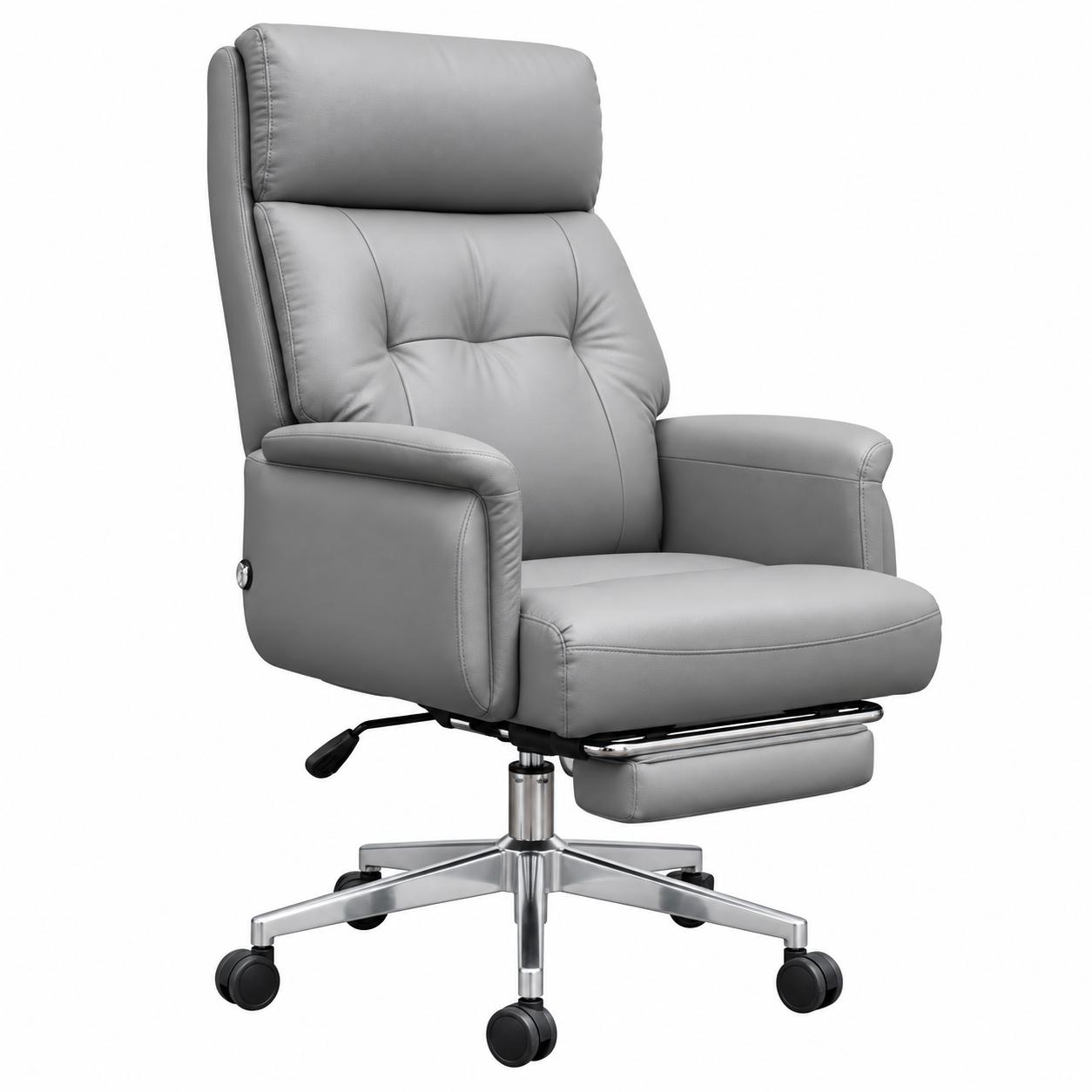 Ghế Giám Đốc Bọc Da Có Gác Chân Sang Trọng Và Tiện Nghi - GGD82