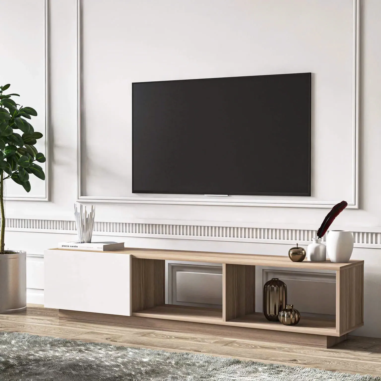 Kệ Tivi Dáng Thấp Cánh Lật Tối Giản - KTV27