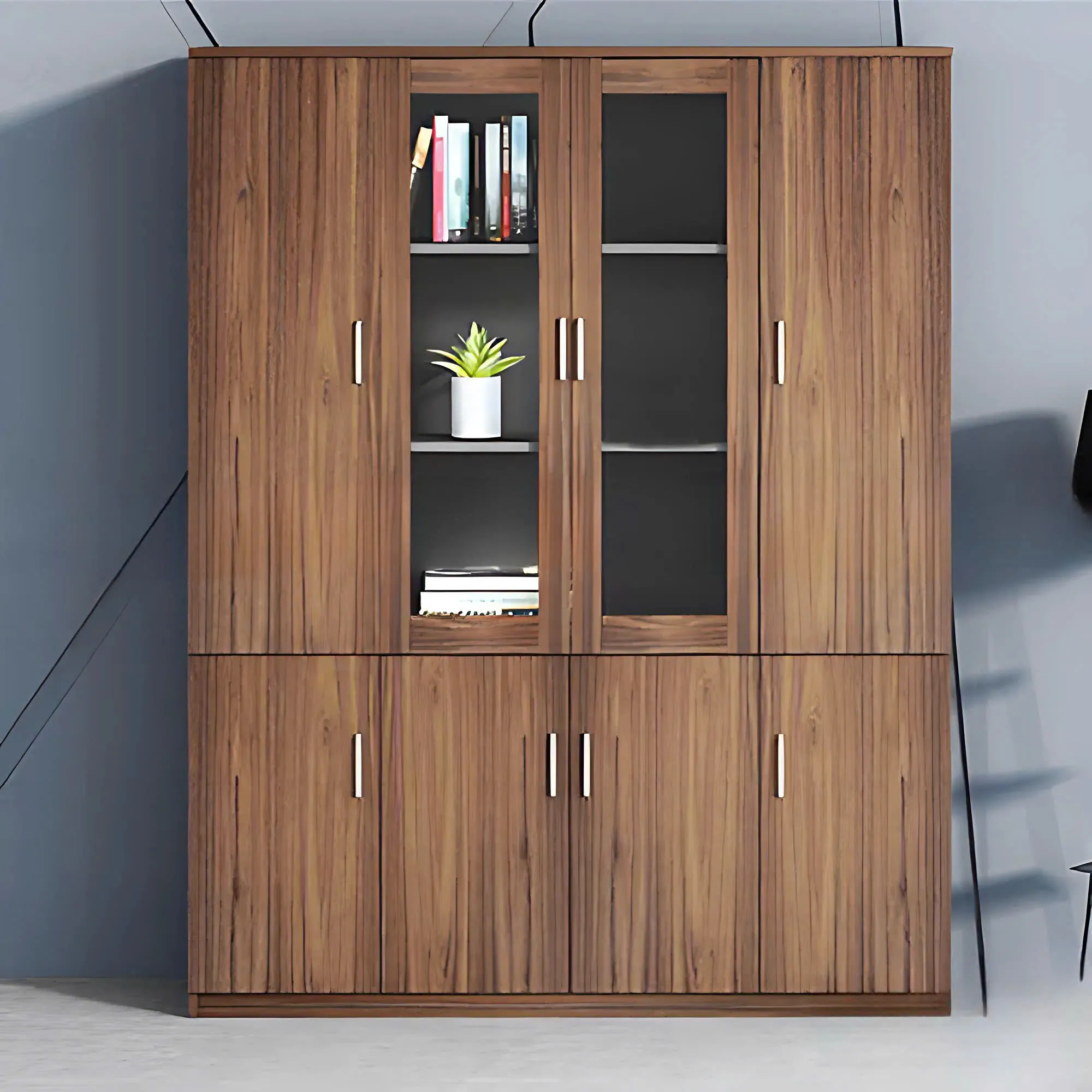 Tủ Tài Liệu Gỗ 4 Cánh Mở Rộng - THS297