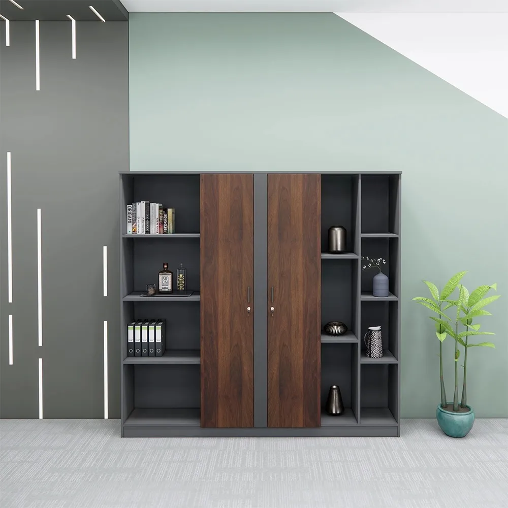 Tủ Hồ Sơ Cánh Giữa Kệ Hai Bên Hiện Đại - THS393