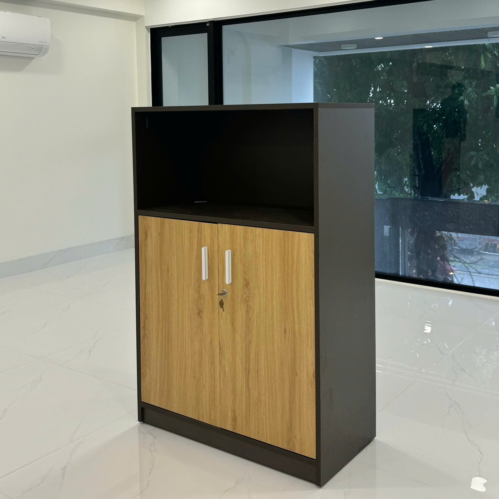 Tủ Tài Liệu Gỗ 2 Cánh Hiện Đại - THS255