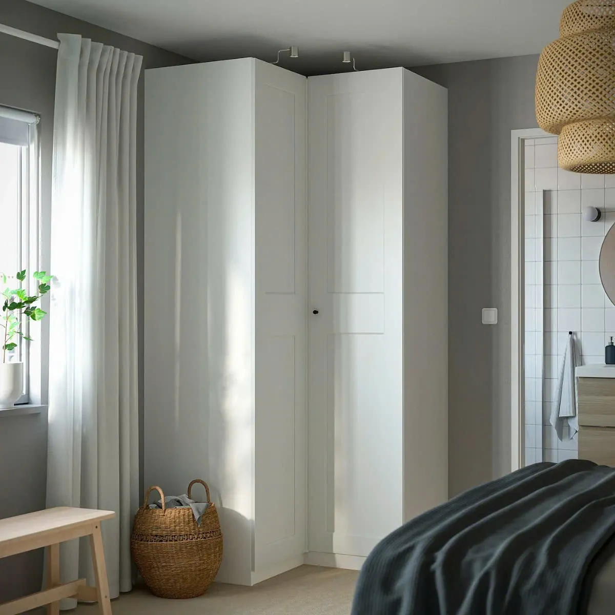 Tủ Quần Áo Chữ L Đa Tầng Tiện Lợi - TQA37