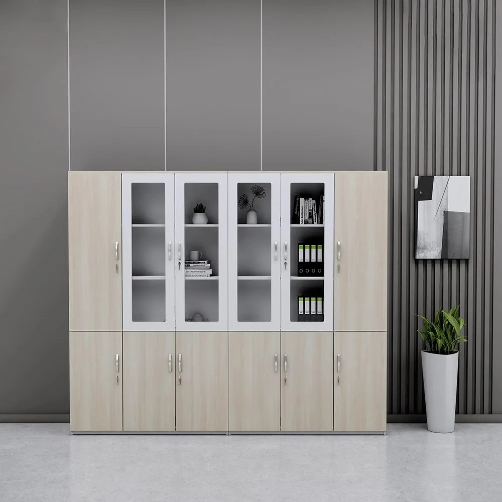 Tủ Tài Liệu 12 Cánh Kết Hợp Ô Trang Trí Đa Năng - THS419