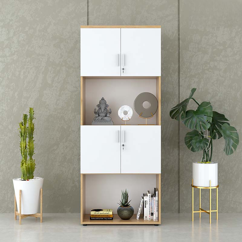 Tủ Tài Liệu Gỗ Dạng Lửng Kệ Trang Trí - THS221