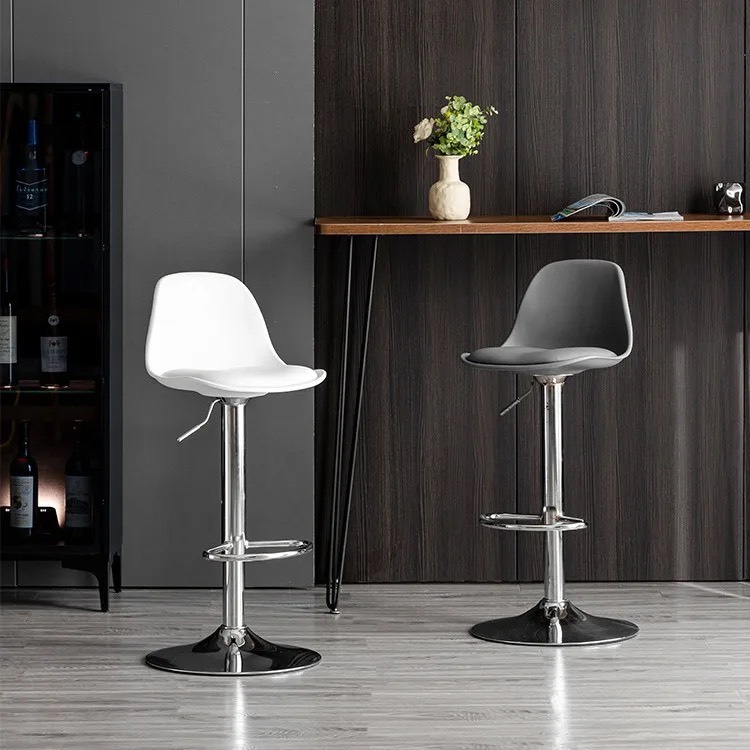 Ghế Bar Eames Có Nệm Chân Trụ Điều Chỉnh - QB11