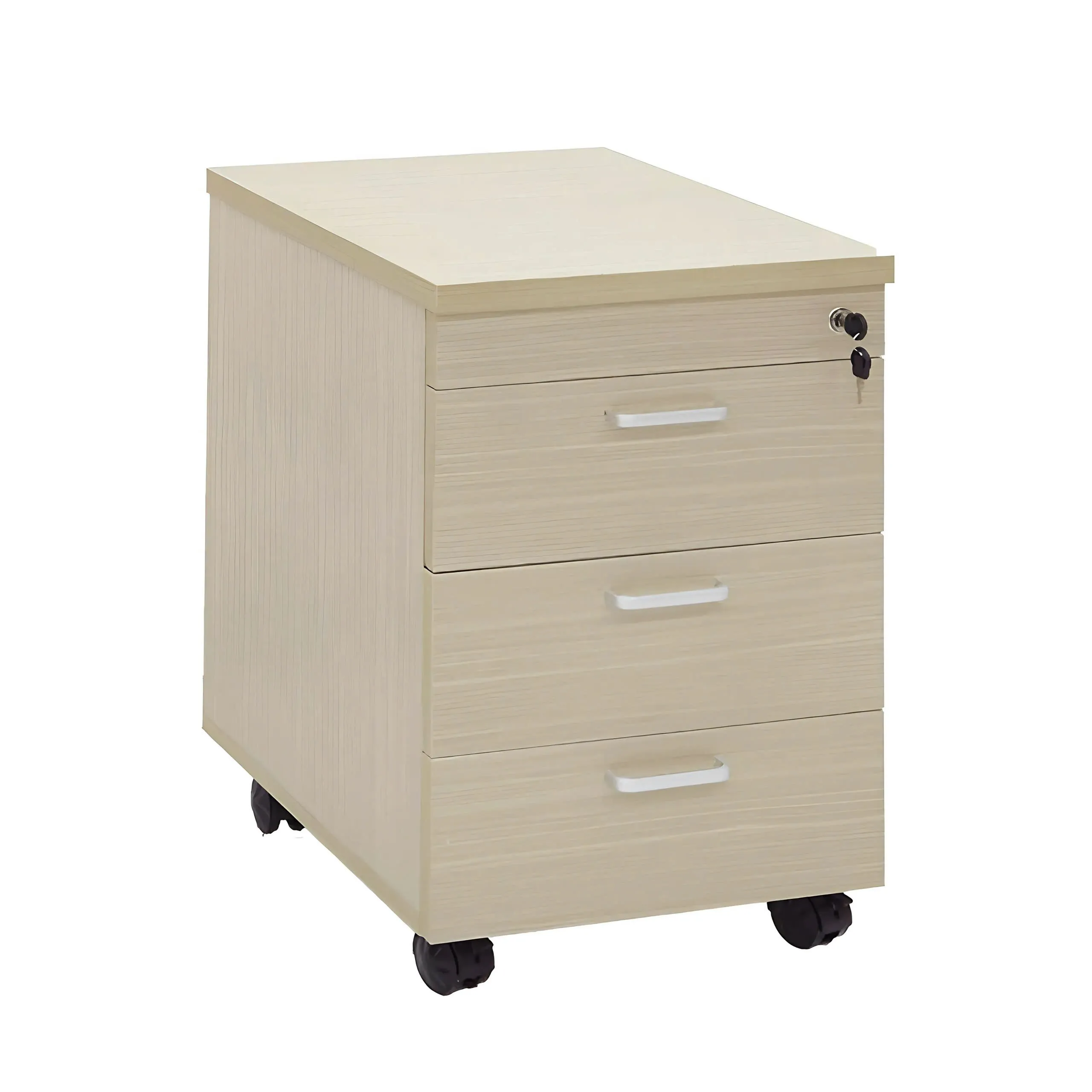 Tủ Phụ Di Động 3 Ngăn Màu Vân Gỗ - TP25