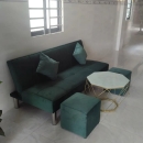 Ghế Sofa Bed Điều Chỉnh 3 Chế Độ Chân Sắt  - SF44