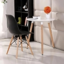 Bàn Cafe Tiếp Khách Eames 3 Chân Gỗ Trắng - BCF3