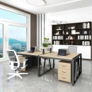 Cụm Bàn Làm Việc 4 Người Chân Sắt Sơn Tĩnh Điện 2m4 - BC56