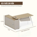 Bàn Giám Đốc Chân Sắt Thanh Mảnh Phối Màu Trẻ Trung - BGD99