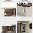 Bàn Giám Đốc Chữ L Chân Uốn Cong Mềm mại Sang Trọng - BGD93