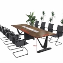 Bàn Họp Chân Sắt Chữ V Cho Phòng Họp 3m - BH60