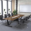 Bàn Họp Chân Sắt Chữ V Cho Phòng Họp 3m6 - BH61