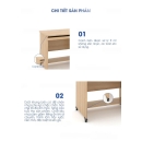 Bàn Làm Việc Gỗ Kèm Ngăn Kéo & Kệ Đỡ - BG62