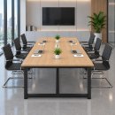 Bàn Họp Chân Sắt 240x120cm Mặt Bàn Full 1 Màu BH60