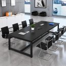Bàn Họp Văn Phòng 200x100x75cm Chân Sắt Đen – BH62