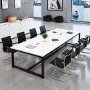 Bàn Họp Chân Sắt 240x120cm Mặt Bàn Full 1 Màu BH60