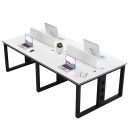 Cụm Bàn Làm Việc Nhóm 4 Người Chân Sắt 2m4 - BC19
