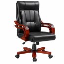 Ghế Giám Đốc Chân Xoay Tay Gỗ Hiện Đại - GGĐ28