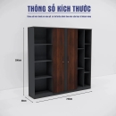 Tủ Hồ Sơ Cánh Giữa Kệ Hai Bên Hiện Đại - THS393