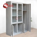 Tủ Locker 2 Cánh Kính 1 Kính Sắt - TLK4