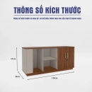 Tủ Phụ Văn Phòng 2 Cánh Mở Có Khóa Bảo Mật - TP57