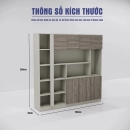 Tủ Tài Liệu Đa Khoang Lưu Trữ Tích Hợp Decor - THS401